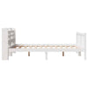Bed Frame with Headboard White 160x200 Solid Wood Pine V5G8