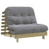 Futon Sofa Bed with 100x206x11 Impregnated Wood Pine Q2J5