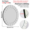 32 inch Round Silver Wall Mirror Gorgeous Decorative Glass Accent Mirror Bedroom
