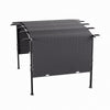 Steel Frame Outdoor Retractable Pergola Gazebo Garden Sun Shade Canopy Shelter
