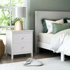 White Chest of Drawers Storage Unit Bedroom Office Organiser with Diamond Handle
