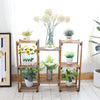 Wood Plant Stand 8 Pot Ladder Plant Holder Display Shelf Garden Balcony