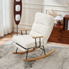 Rocking Chair Modern Armchair with Backrest & Footrest for Living Room, Bedroom