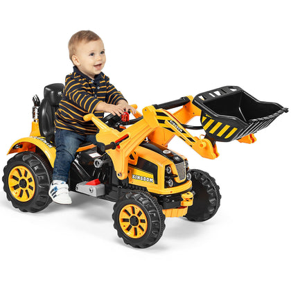 12V Battery Powered Kids Ride On Excavator Children Electric Motorized Truck Toy