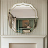 Luxury Accent Wall Art Mirror 80cm Large Decor Mirror with Gold Beveled Frame UK