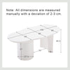 Cloud Coffee Table Modern White Coffee Table for Living Room Irregular Tea Table