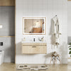 LED Bathroom Mirror Illuminated Demister 3 Color Touch Switch 80*60cm Anti-fog