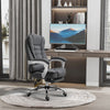 Office Chair Computer Swivel Task Recliner for Home w/ Footrest, Arm, Grey