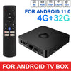 NEW 4K Smart TV BOX Android 11.0 OS 32GB,4GB 4K HD Media Stream Player Quad core