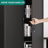 Metal Office Storage Cabinet Lockable Filing Cupboard 4 Shelves Black 180cm