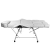 Massage Table Tattoo Chair Adjustable Back Angle Removable Armrests Face Hole