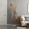 Heavy Duty Marble Coat Rack Stand Clothes Rails Hooks For Corridor Door Entrance