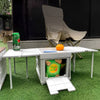 Collapsible Folding Camping Table Outdoor Plastic Storage Case Container Box Bin