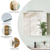 LED Bathroom Cabinet Mirror Wall Mounted 3 Doors Storage Cupboard Glass Shelf