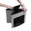 Folding Storage Ottoman Box Drawer Footstool Foldable Bench Chair Footrest Linen