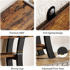 41" Small Console Table for Entryway 3-Tier Rustic Sofa Table with Storage Shelf
