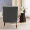 Accent Chair Upholstered Lounge Armchair with Footstool, Adjustable Backrest
