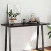 LAPOOH Table Dark Grey 120x60x4 Treated Solid Wood Oak Live U6M7