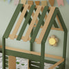 Wooden House Bed with 2 Storage Drawers & Slatted Frame 3ft Single Canopy Bed