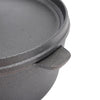 Portable Cast Iron Pot - Deep Thick Stew Pot for Camping Use
