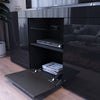 Modern TV Stand White/Black TV LED Entertainment High Gloss Doors Unit Cabinet