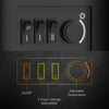 Fireplace Electric Heater Stove w/ Thermostat Control Black Freestanding