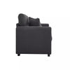 Panana 2 and 3 Seater Sofa Settee Suite in Black Fabric Sofa Deep Seat Couches