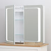 Smart Bluetooth Connected Mirrored Cabinet Bathroom Wall Mirror with LED Lights