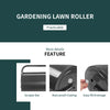 63L Steel Garden Lawn Roller Water Sand Filled Outdoor Grass Roller w/Drain Plug