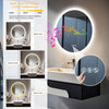 LUVODI 32" LED-Bathroom Mirror with Lights Bluetooth Speaker, Anti-Fog, Dimmable