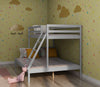 Triple Double Sleeper Bunk Bed Frame Wooden Slatted 3FT & 4FT6 Bed with Stair