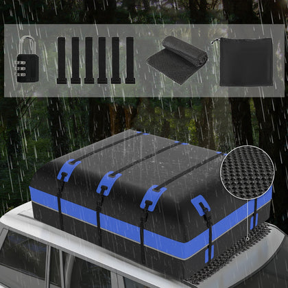 600L Large Car Roof Bag 500D Portable Carrier Luggage Box Top Rack Waterproof