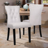 2/4pcs PU Leather High Back Seat Dining Room Restaurant Chairs Set Wooden Legs