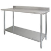 Catering Stainless Steel Table Commercial Overshelf Kitchen Prep Bench Shelves