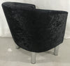 Black Velvet Arm Chair Tub Chair Lounge Armchair Occasional Accent Sofa Chair UK