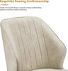 Faux Leather Dining Chairs Set of 2 Upholstered Kitchen Chairs with Padded Back