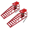 2 Ton Hydraulic Vehicle Car Ramp Jack Lift Adjustable Garage Workshop Red x 2 UK