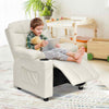 Children Sofa Recliner Kids PU Leather Armchair with Footrest-Beige