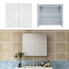 Bathroom Mirror Cabinet Wall Mounted 1/2 Doors Mirror Storage Shelf Cupboard NEW