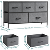Fabric Chest of Drawers 5 Drawer Dresser Bedroom Bedside Storage Organizer Unit