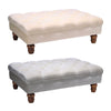 Button-Tufted Footrest Shoe Chaning Chair Living Room Lounge Long Velvet Bench