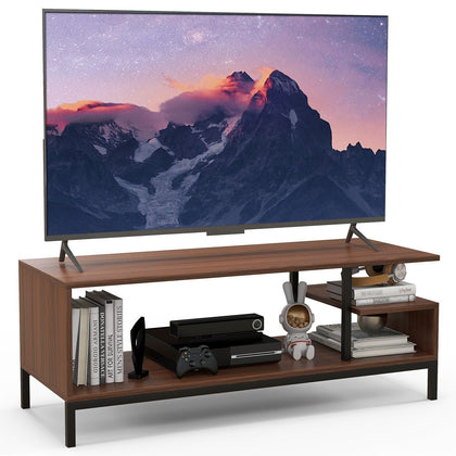 Industrial TV Stand for TVs up to 48 Inches 3-Tier Entertainment Center