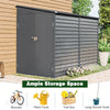 9x5ft Large Garden Shed Tool Storage Outdoor Warehouse Metal Roof Building 2Door