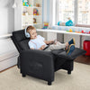 Kids Recliner Chair Ergonomic PU Leather Lounge Sofa w/ Adjustable Footrest