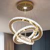 K9 Crystal Gold Chandelier LED Ceiling Lights Pendant Light Dimmable Remote 49W