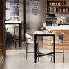 Industrial Tall Square Table Metal Dining Table Kitchen Cafe Bistro Furniture