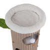 3-Story Cat Tower, 100cm, Wooden Cat House Cosy Bed Soft Cushions Scratch Pad