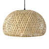 Living Room Tall Standing Floor Lamp Standard LED Bulbs Bamboo Bell Lampshade UK