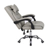 Luxury Office Chair Desk Chair with Pillow PU Leather Padded Arms Swivel Chair