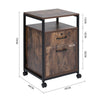 Lockable Office File Document Cabinet Standing Unit Filing Storage Trolley Keys